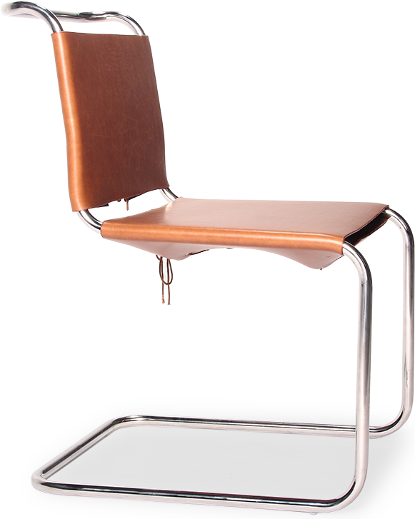 Mart Stam Chair Premium Leather / Dark Tan