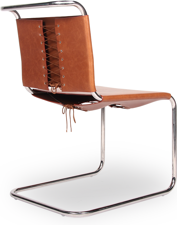 Mart Stam Chair Premium Leather / Dark Tan