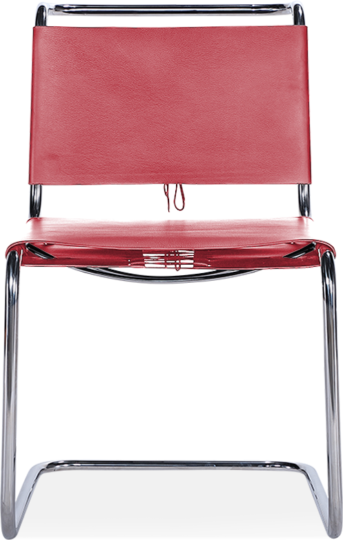 Mart Stam Chair Premium Leather / Red