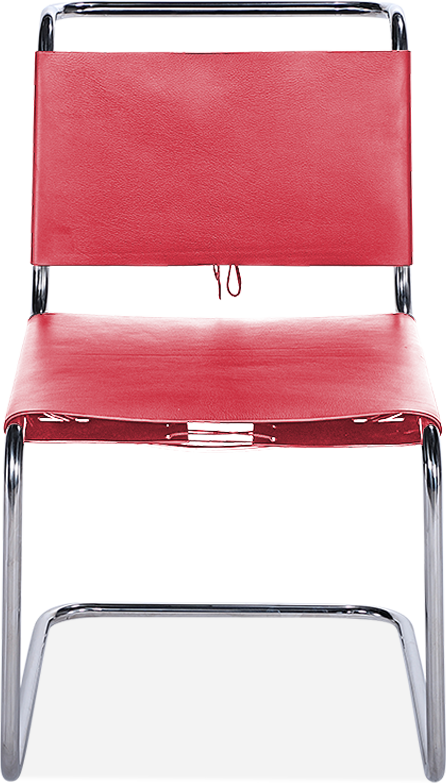 Mart Stam Chair Premium Leather / Red