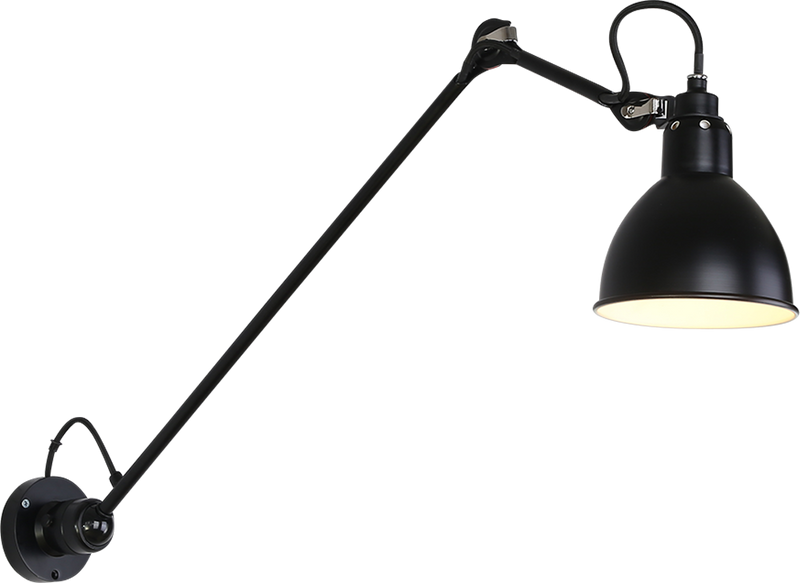 Lampe Gras 304 L 60 stil vegglampe Black