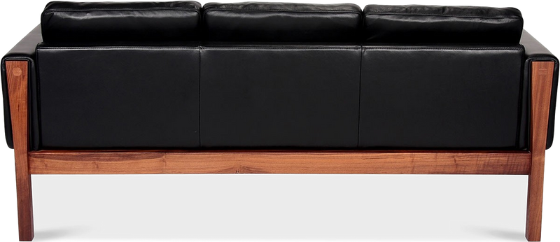 CH163 3 -sits soffa American Walnut / Black