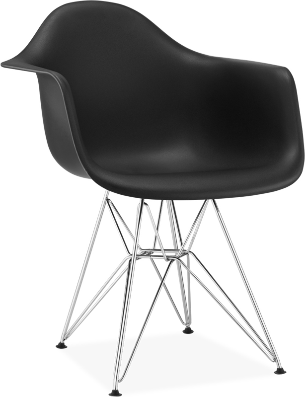 Dar -stijl plastic stoel Black