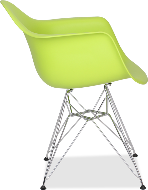 Chaise en plastique de style dar Green