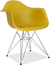 Chaise en plastique de style dar Mustard