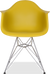 Dar -stijl plastic stoel Mustard