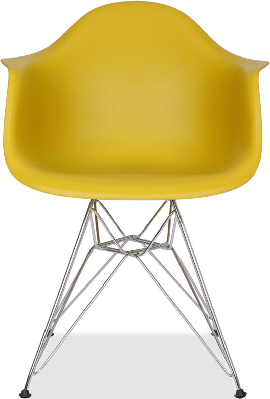 DAR Style Plastic Chair Mustard
