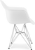 Dar -stijl plastic stoel White