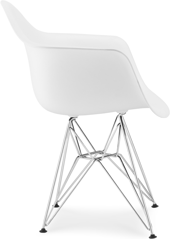 Chaise en plastique de style dar White