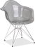Chaise transparente de style dar Grey Transparent