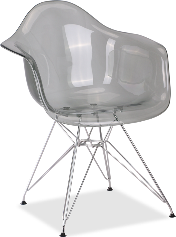 Dar stil transparent stol Grey Transparent