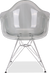 Dar -stijl transparante stoel Grey Transparent