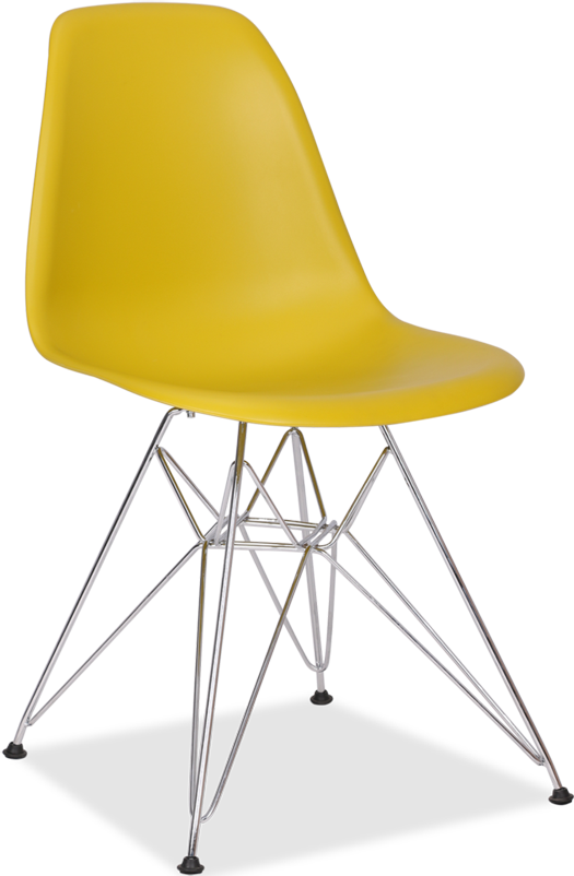 Stuhl im DSR -Stil Mustard