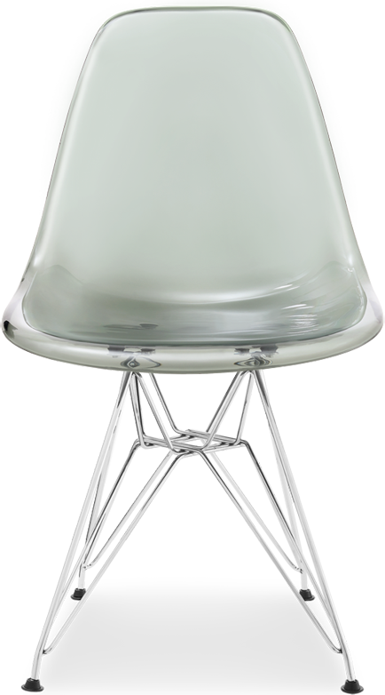 DSR -stil gjennomsiktig stol Grey Transparent