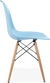 Chaise de style DSW Light Wood / Light Blue