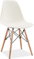 DSW Style Chair Light Wood / Cream
