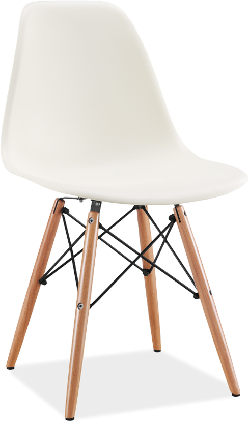 Chaise de style DSW Light Wood / Cream