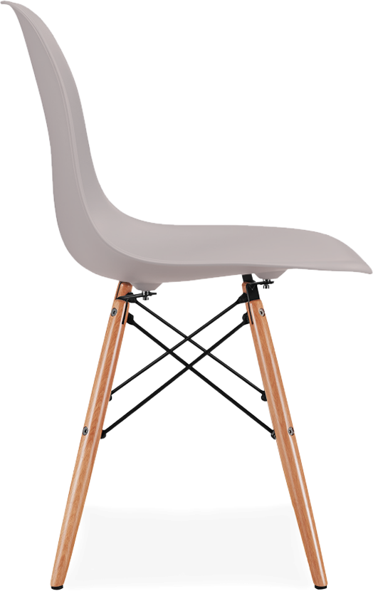 DSW Style Chair Light Wood / Light Grey