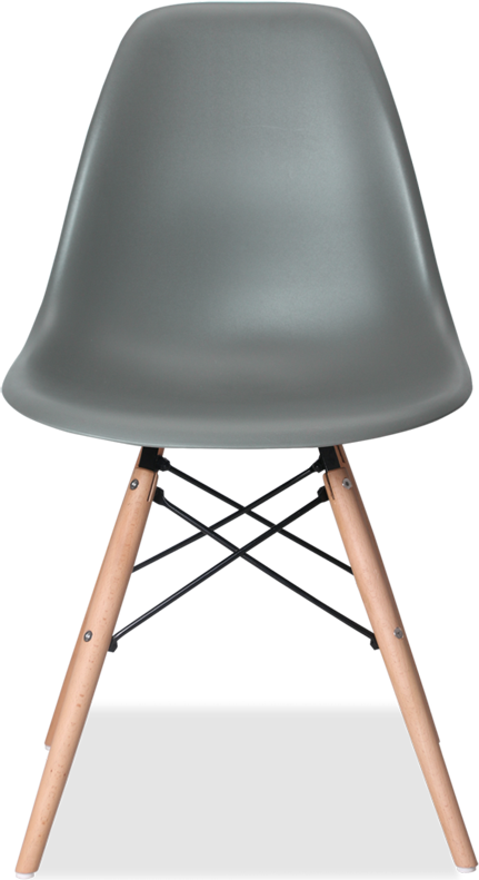 Chaise de style DSW Light Wood / Moss Grey