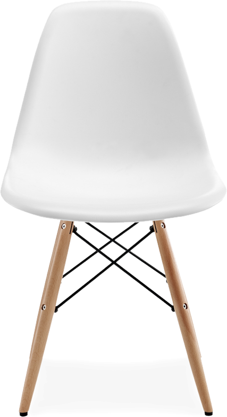 Chaise de style DSW Light Wood / White