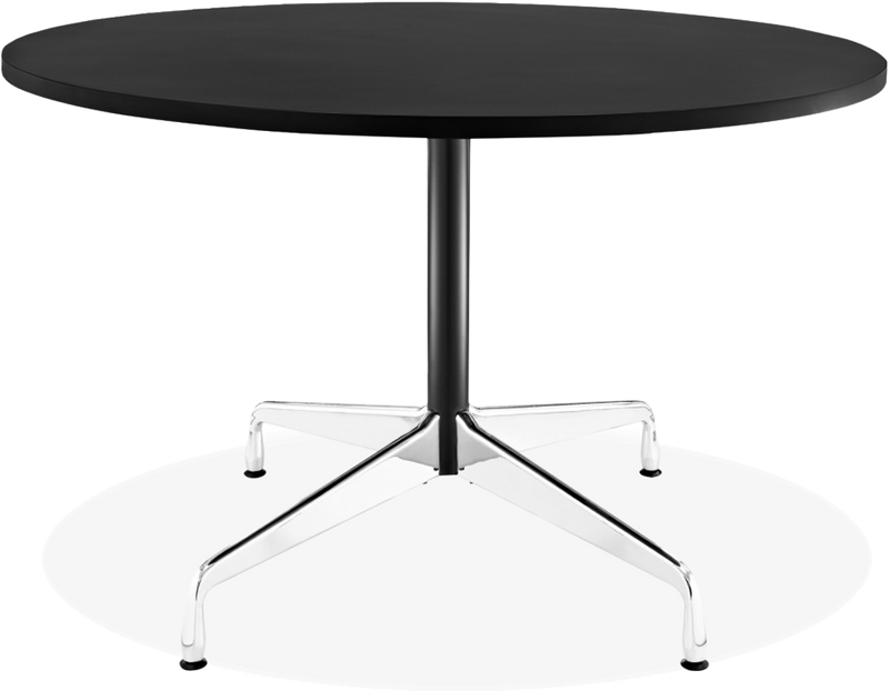 Mesa de conferencia redonda de estilo Eames 105 CM / Black