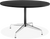 Eames Style Round Conference Table 120 CM / Black