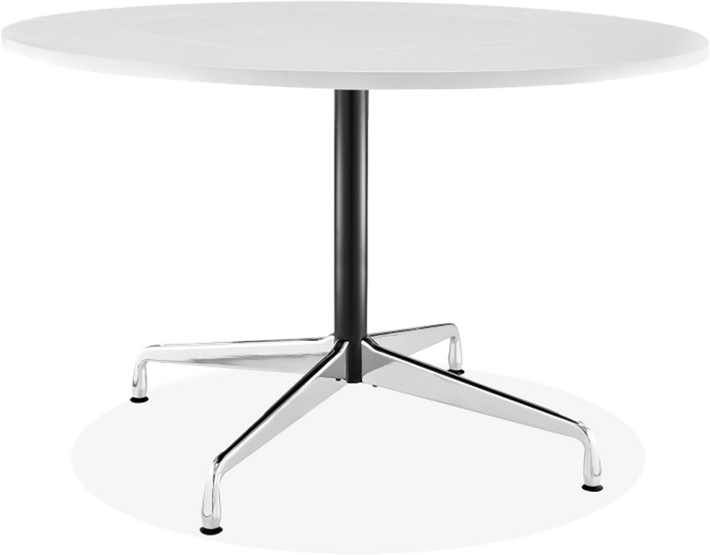 Mesa de conferencia redonda de estilo Eames 120 CM / White