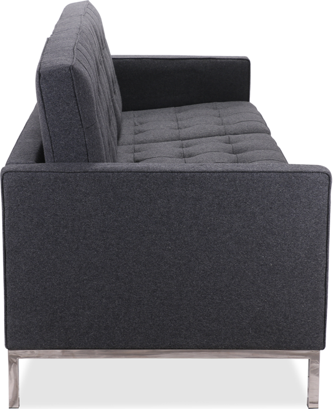 Knoll 3 -Sitzer -Sofa Wool / Charcoal Grey