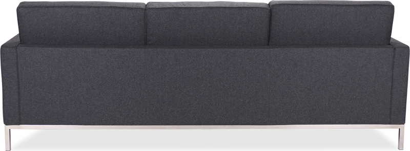 Knoll 3 Seater Sofa Wool / Charcoal Grey