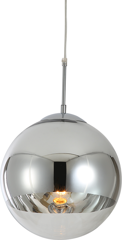 Spiegelbal hanglamp Chrome