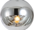 Lámpara de colgante de bola de espejo Chrome