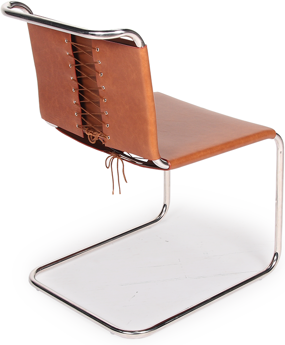 Mart Stam -stoel Premium Leather / Dark Tan