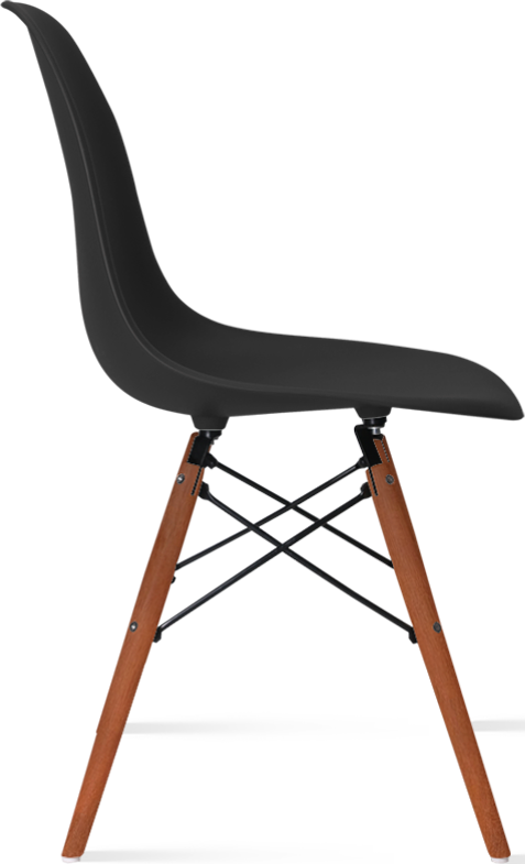 DSW Style Chair Dark Wood / Black