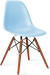 Chaise de style DSW Dark Wood / Light Blue