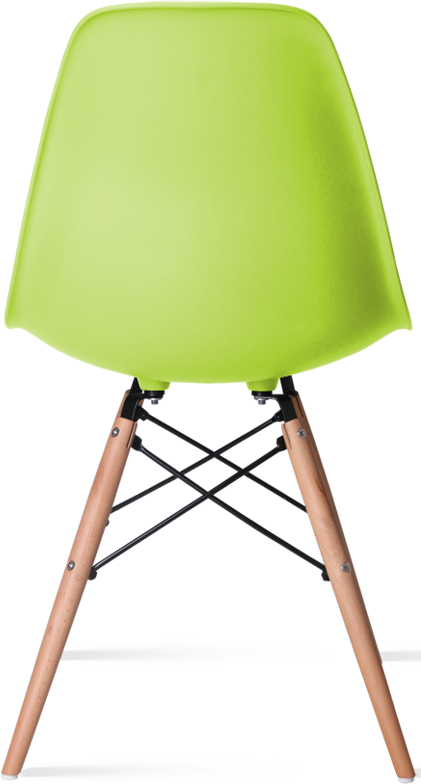 DSW Style Chair Light Wood / Green