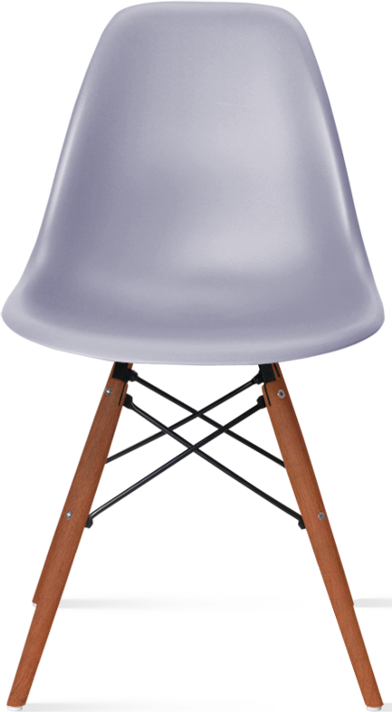 DSW Style Chair Dark Wood / Grey