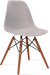 DSW Style Chair Dark Wood / Light Grey
