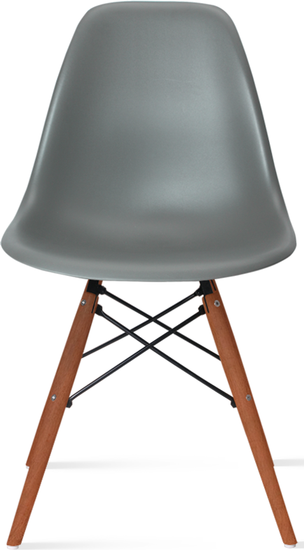 DSW Style Chair Dark Wood / Moss Grey