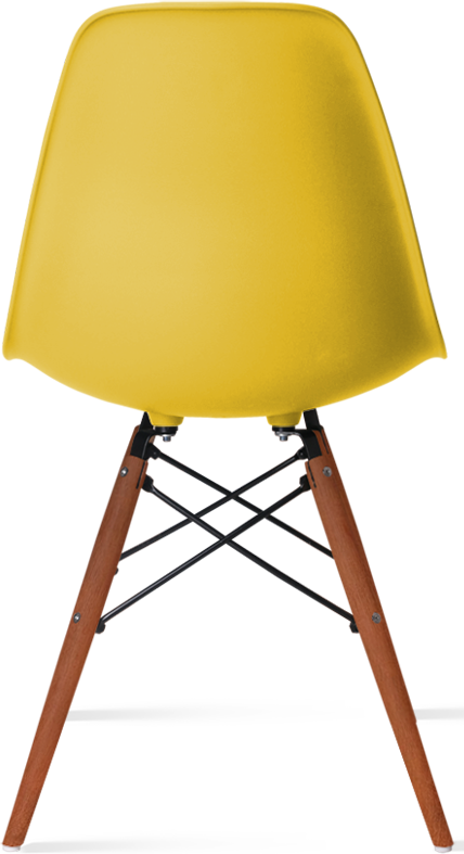 DSW -stijlstoel Dark Wood / Mustard