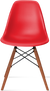DSW -stijlstoel Dark Wood / Red