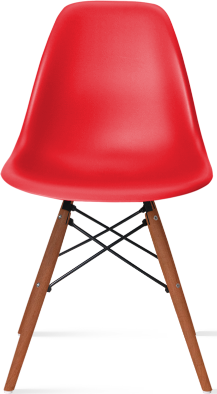 DSW -stijlstoel Dark Wood / Red
