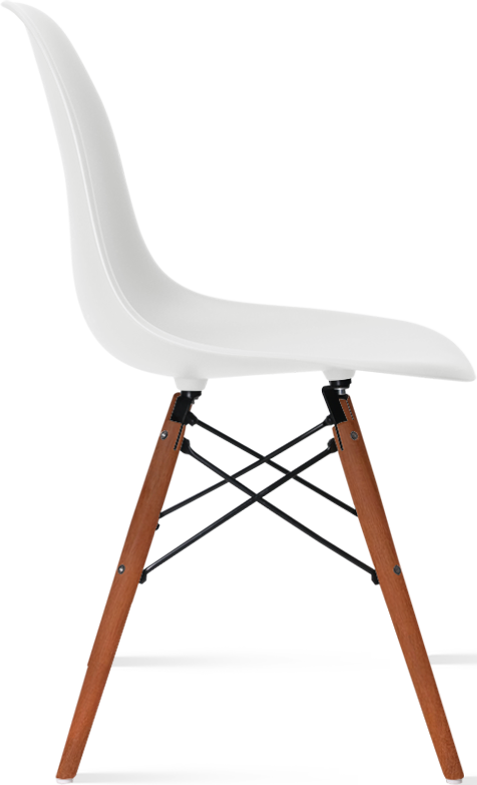 Chaise de style DSW Dark Wood / White