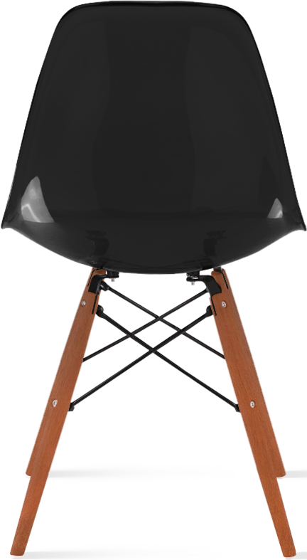 DSW -stil transparent stol Dark Wood / Black