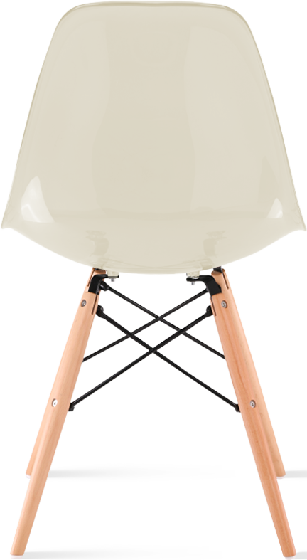 DSW -stil transparent stol Light Wood / Cream