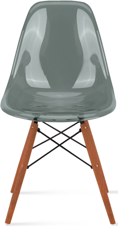 DSW -stil transparent stol Dark Wood / Moss Grey
