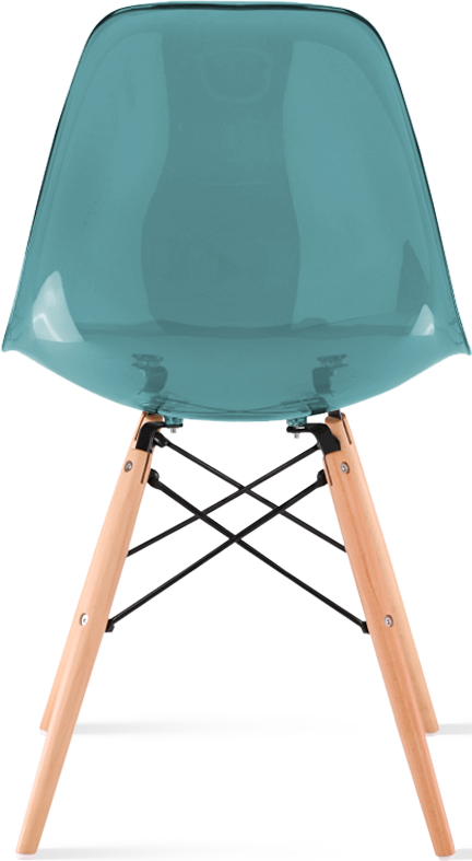 DSW -stil transparent stol Light Wood / Teal