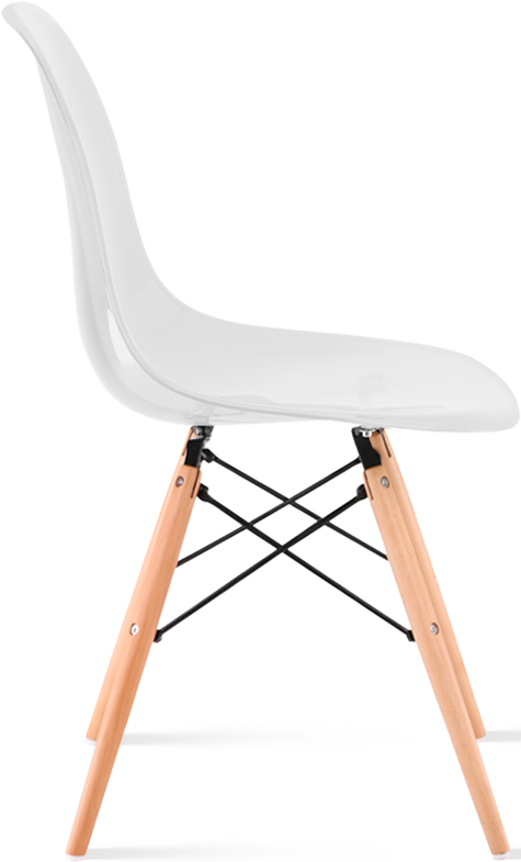 DSW -stil transparent stol Light Wood / Clear