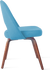Chaise exécutive sans arme Morocan Blue