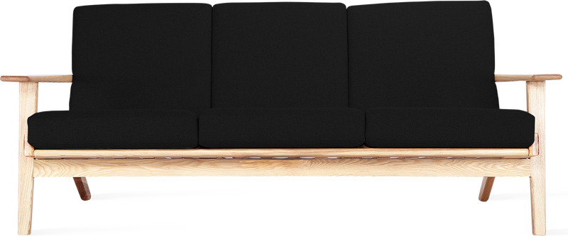 GE 290 planke 3 seters sofa Ash Wood / Black