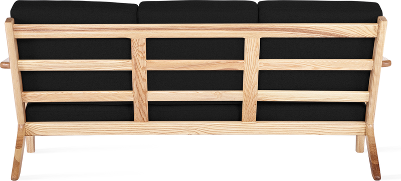 GE 290 planke 3 seters sofa Ash Wood / Black